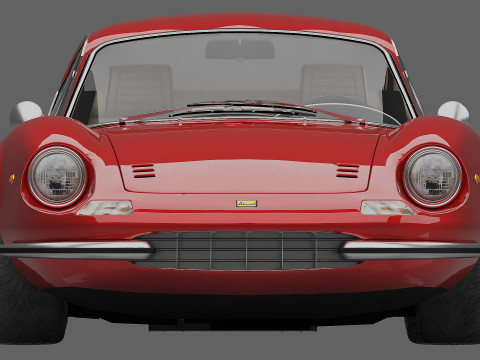 1969 Ferrari Dino 246 GT Modelo 3D