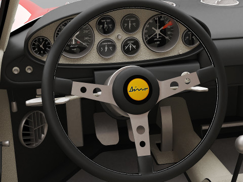 1969 Ferrari Dino 246 GT Modelo 3D