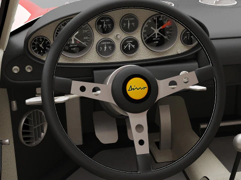 1969 Ferrari Dino 246 GT 3D Model