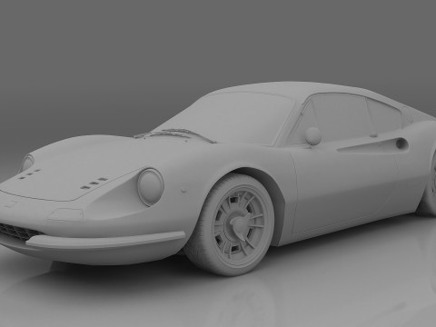 1969 Ferrari Dino 246 GT Modelo 3D