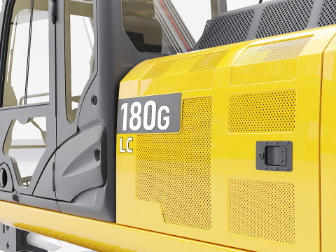 John Deere Construction 180G Digger Excavator 3D Model