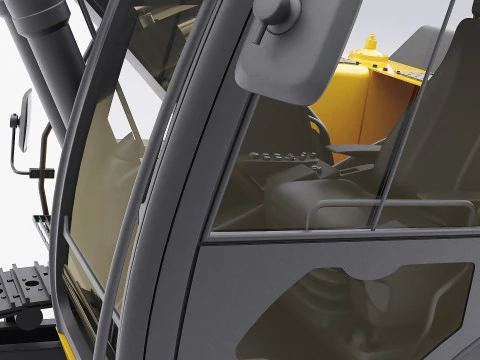 John Deere Construction 180G Digger Excavator 3D Model
