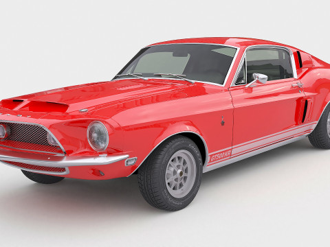 1968 Shelby GT-500KR 3D मॉडल
