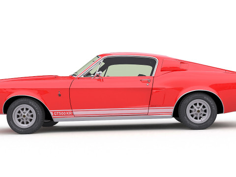 1968 Shelby GT-500KR Modello 3D