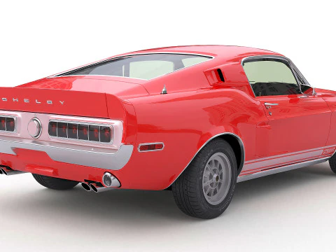 1968 Shelby GT-500KR 3D Model