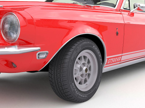 1968 Shelby GT-500KR Modello 3D