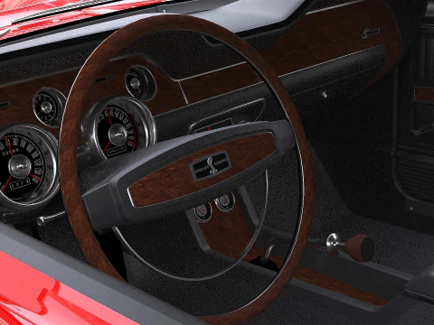 1968 Shelby GT-500KR 3D Model
