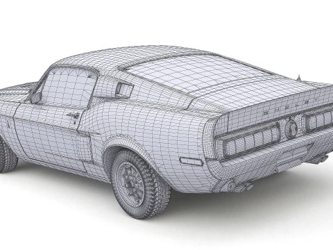 1968 Shelby GT-500KR 3D Model
