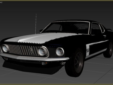 1969 Mustang Boss 302 MkI 3D Model