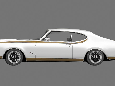 1969 Oldsmobile Hurst-Olds 442 Modello 3D