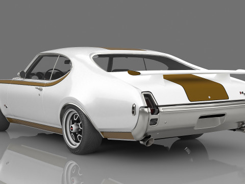 1969 Oldsmobile Hurst-Olds 442 Modello 3D