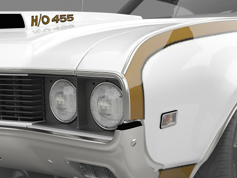 1969 Oldsmobile Hurst-Olds 442 Modello 3D