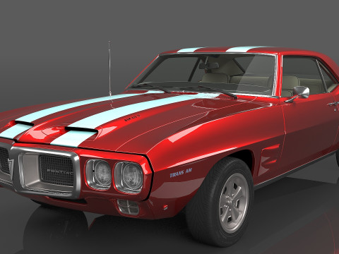 1969 Pontiac Firebird Trans Am 3D Model
