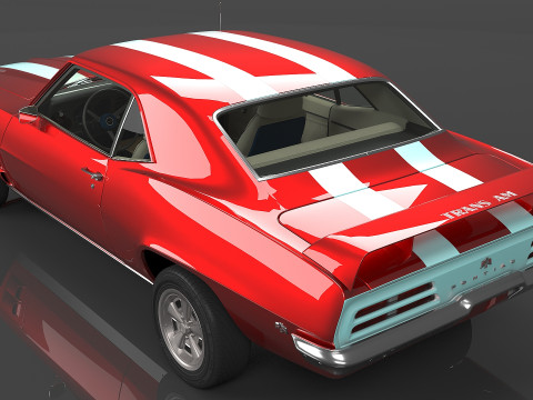 1969 Pontiac Firebird Trans Am Modelo 3D