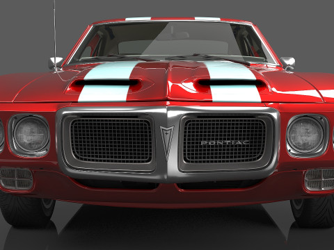 1969 Pontiac Firebird Trans Am Modelo 3D