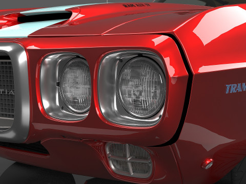 1969 Pontiac Firebird Trans Am Modelo 3D