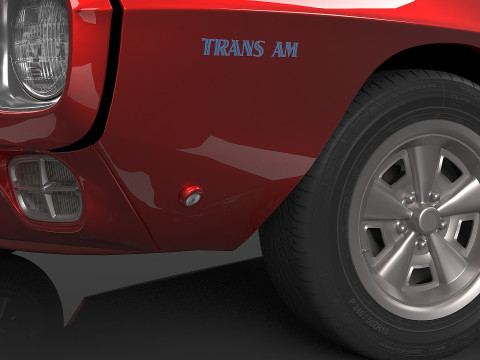 1969 Pontiac Firebird Trans Am Modelo 3D