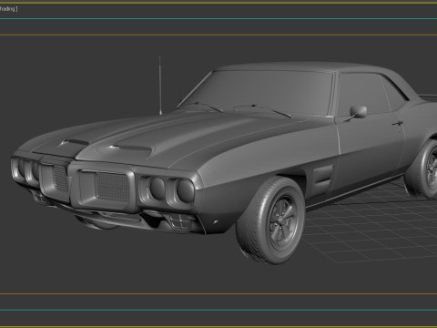 1969 Pontiac Firebird Trans Am Modelo 3D