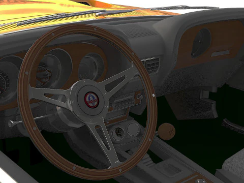 1969 Shelby GT500 428CJ 3D Model