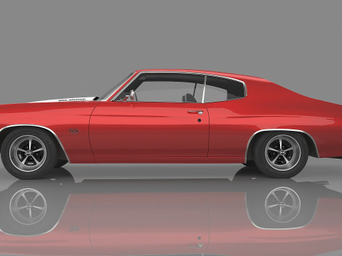 1970 Chevrolet Chevelle SS 454 3D 모델