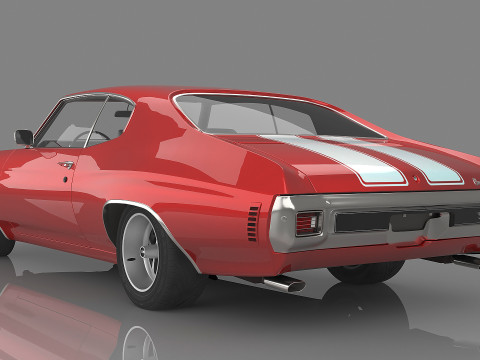 1970 Chevrolet Chevelle SS 454 3D 모델