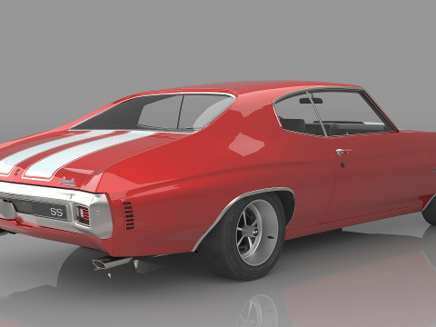 1970 Chevrolet Chevelle SS 454 3D 모델