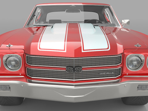 1970 Chevrolet Chevelle SS 454 3D 모델