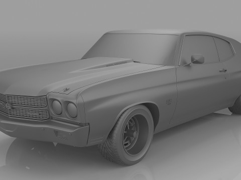 1970 Chevrolet Chevelle SS 454 3D 모델