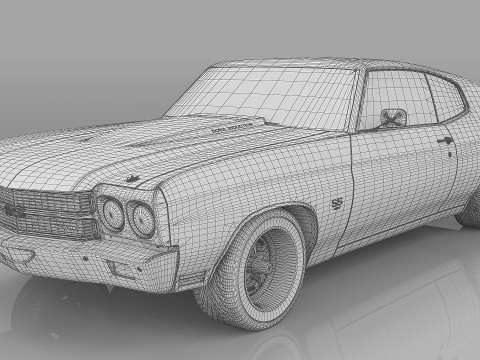 1970 Chevrolet Chevelle SS 454 3D 모델