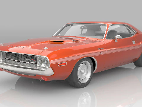 1970 डॉज चैलेंजर आर-टी हेमी 3D मॉडल