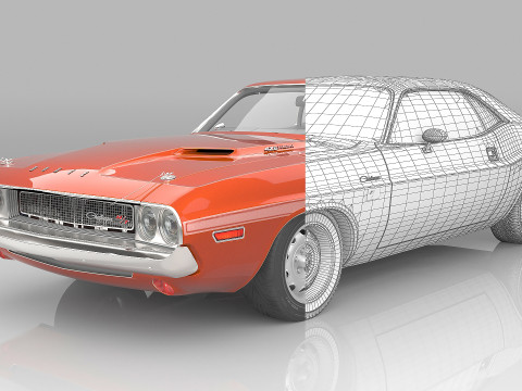 1970 Dodge Challenger R-T Hemi 3D Modell