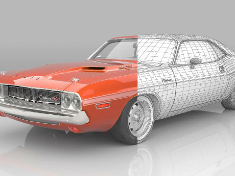 1970 Dodge Challenger R-T Hemi 3D Model