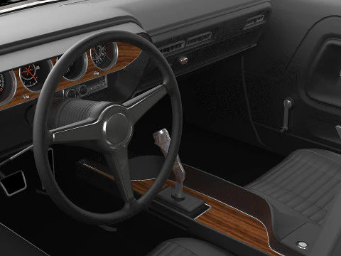 1970 Dodge Challenger R-T Hemi 3D Model