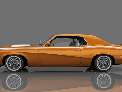 1970 Mercury Cougar Eliminator 3D Модель