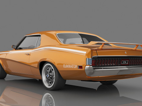 1970 Mercury Cougar Eliminator 3D Модель