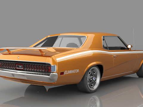 1970 Mercury Cougar Eliminator 3D Модель