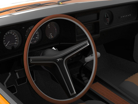 1970 Mercury Cougar Eliminator 3D Модель