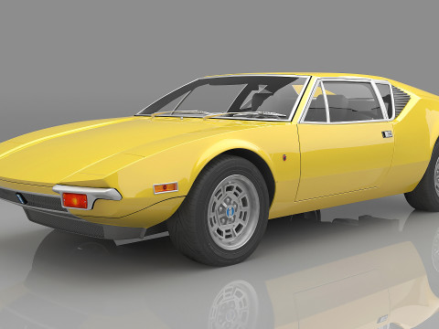1971 De Tomaso Pantera 3D Model