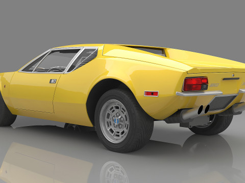 1971 De Tomaso Pantera 3D Model