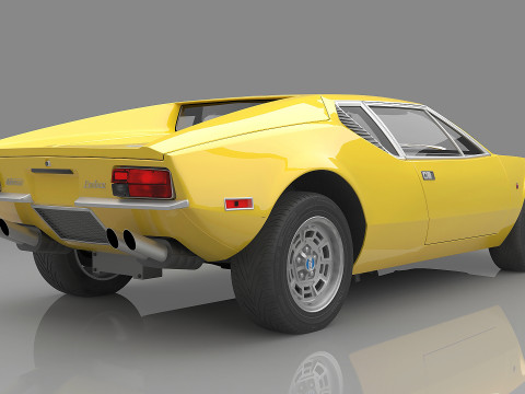 1971 De Tomaso Pantera 3D Model