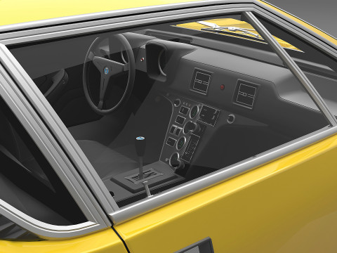 1971 De Tomaso Pantera 3D Model