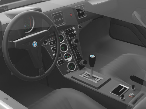 1971 De Tomaso Pantera 3D Model