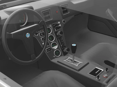 1971 De Tomaso Pantera 3D Model