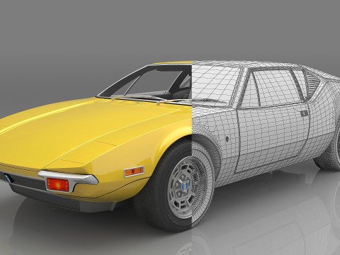 1971 De Tomaso Pantera 3D Model