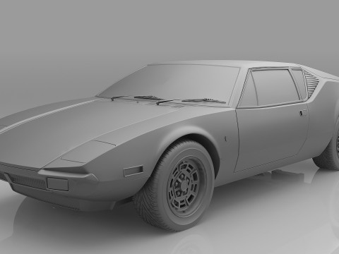 1971 De Tomaso Pantera 3D Model