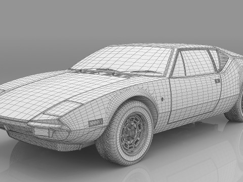 1971 De Tomaso Pantera 3D Model