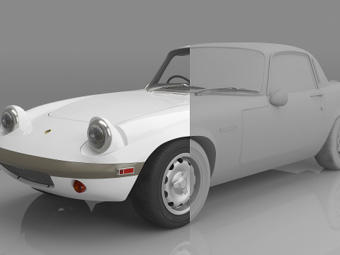 1971 Lotus Elan Sprint 3D Model