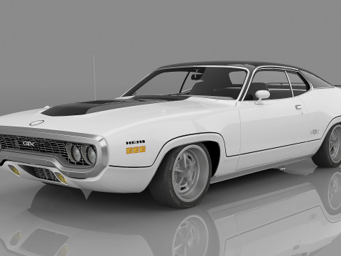 1971 Plymouth GTX 426 Hemi 3Dモデル