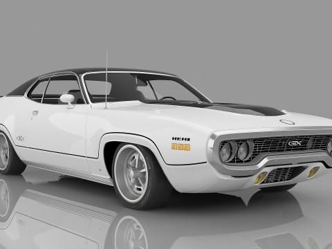 1971 Plymouth GTX 426 Hemi Model 3D