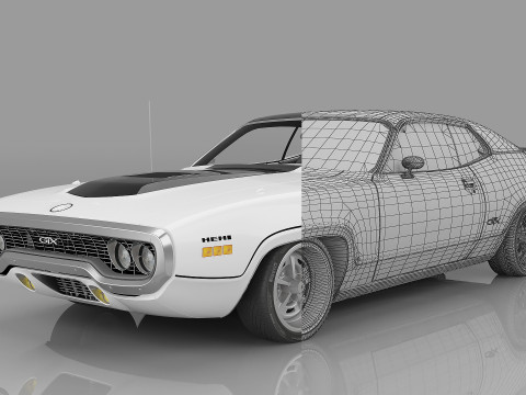 1971 Plymouth GTX 426 Hemi Model 3D
